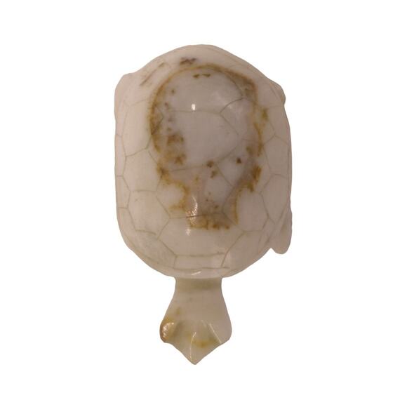 Hand Carved Natural Alabaster Marble Turtle Tortoise Figurine 4.25" Long - Picture 6 of 6